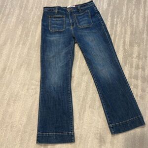 Cabi Patch Pocket Wide Keg Jeans size 12